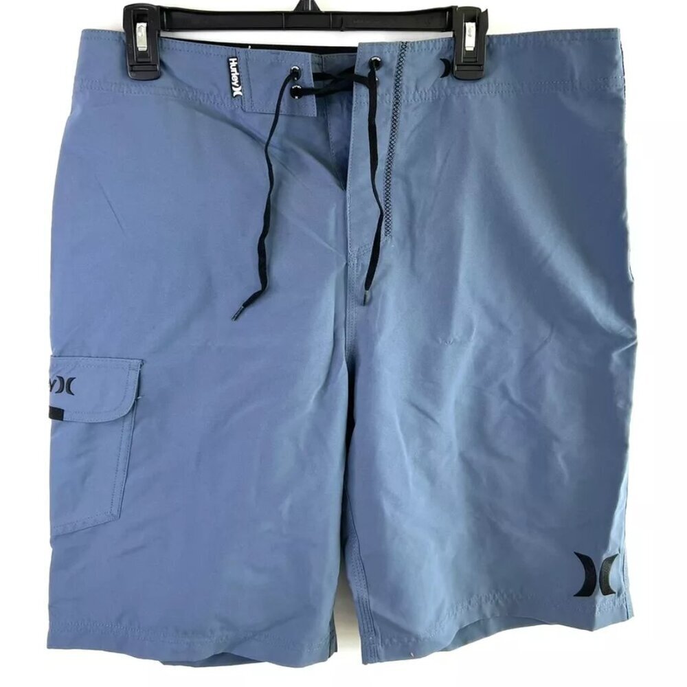 Hurley Men’s Blue Drawstring Boardshorts Size 34